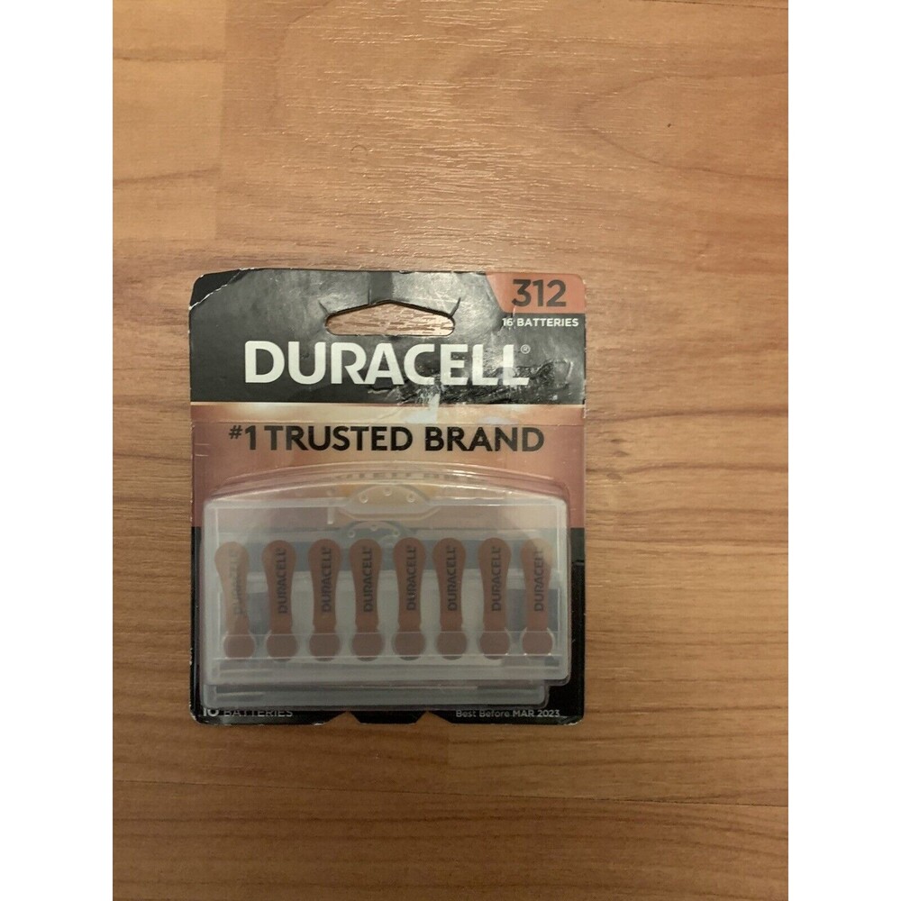 Duracell hearing aid batteries size 312